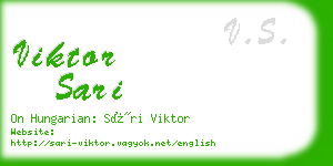 viktor sari business card